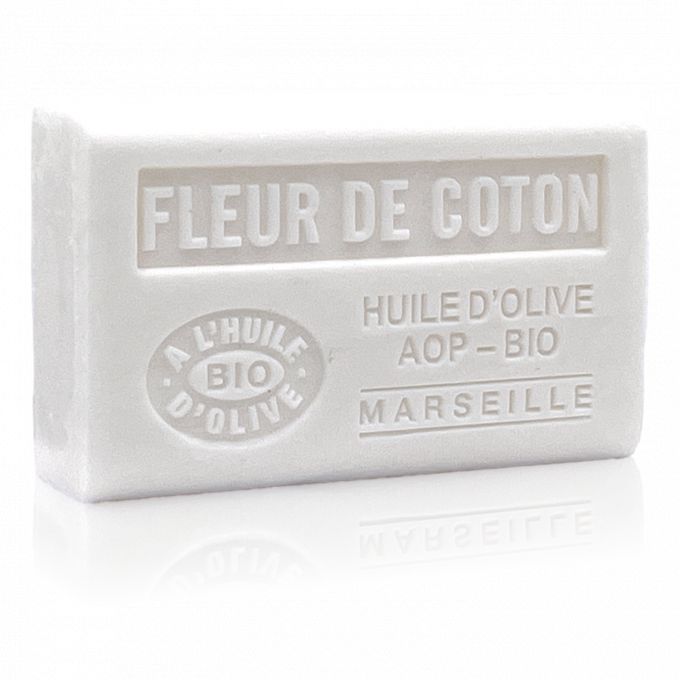 SAVON FLEUR DE COTON HUILE D'OLIVE BIO 125GR