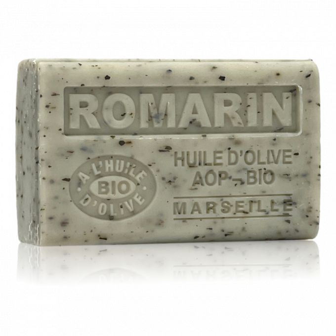 SAVON ROMARIN EXFOLIANT HUILE D'OLIVE BIO 125GR