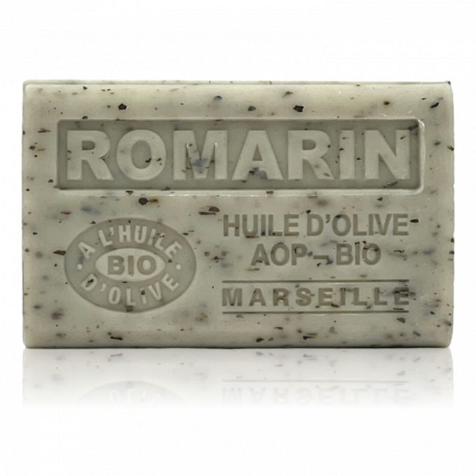 SAVON ROMARIN EXFOLIANT HUILE D'OLIVE BIO 125GR