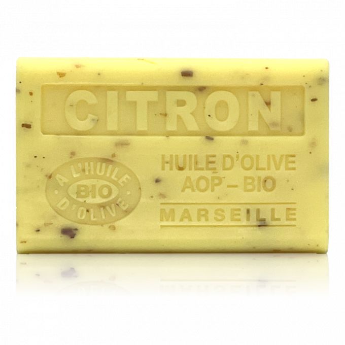 SAVON CITRON EXFOLIANT HUILE D'OLIVE BIO 125GR