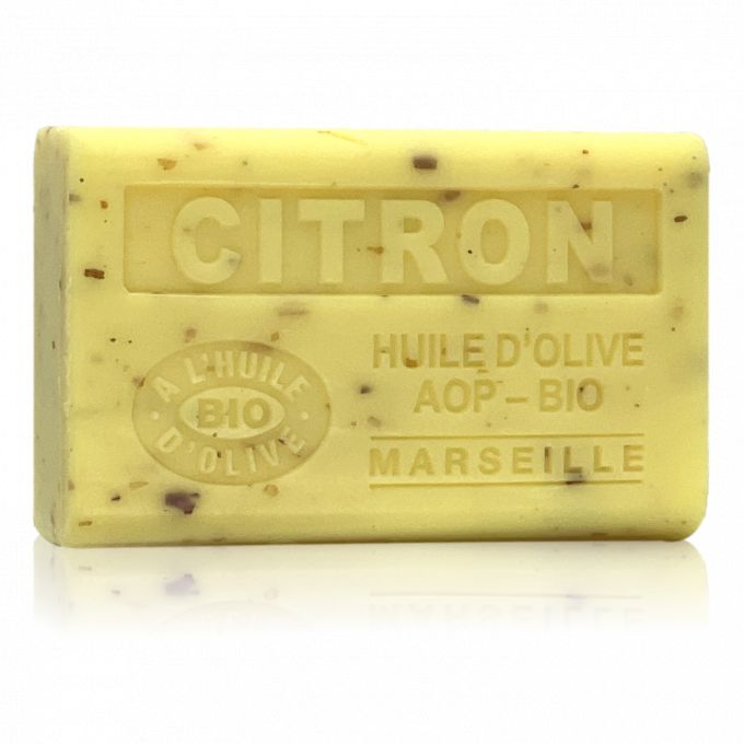 SAVON CITRON EXFOLIANT HUILE D'OLIVE BIO 125GR