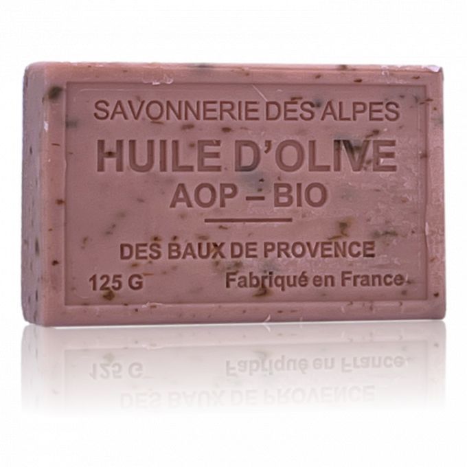 SAVON À L'HUILE D'OLIVE BIO ROSE PETALES EXFOLIANT 