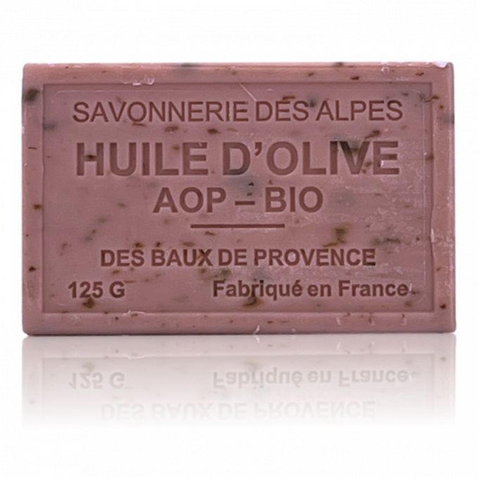 SAVON ROSE PETALES EXFOLIANT HUILE D'OLIVE BIO 125GR