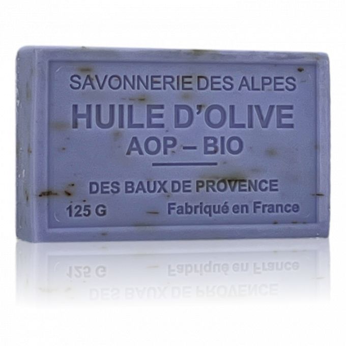 SAVON À L'HUILE D'OLIVE AOP-BIO LAVANDE BROYÉE