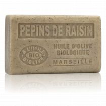 SAVON À L'HUILE D'OLIVE BIO PEPINS DE RAISIN EXFOLIANT 