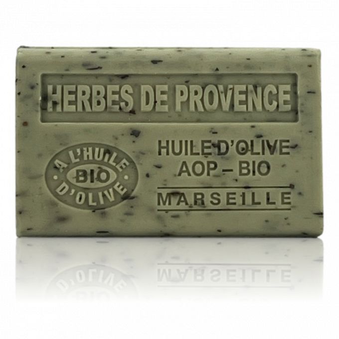 SAVON À L'HUILE D'OLIVE AOP-BIO HERBES DE PROVENCE EXFOLIANT