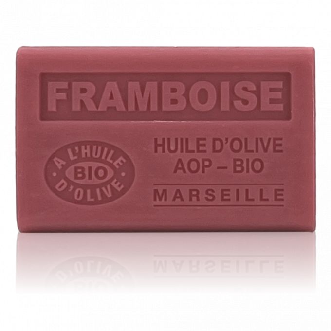 SAVON À L'HUILE D'OLIVE AOP-BIO FRAMBOISE