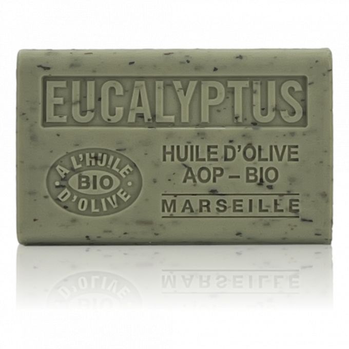 SAVON EUCALYPTUS EXFOLIANT HUILE D'OLIVE BIO 125GR