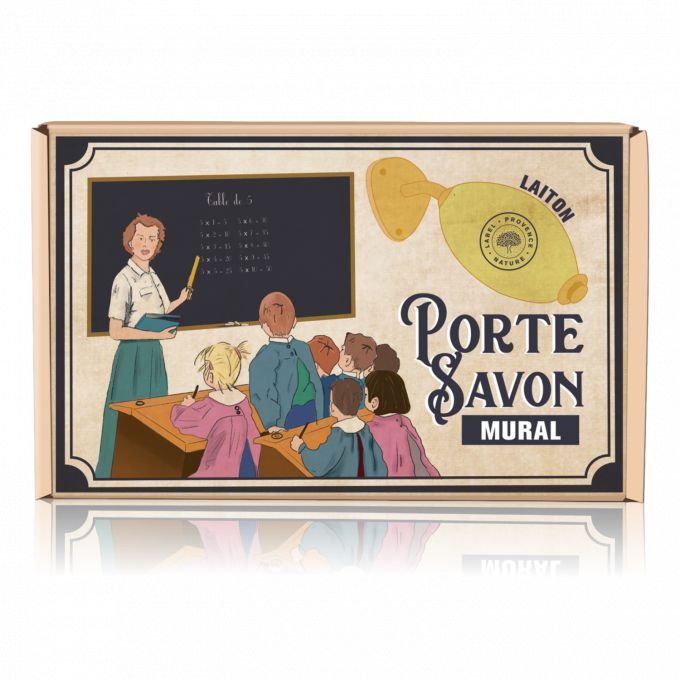 COFFRET PORTE SAVON ROTATIF LAITON