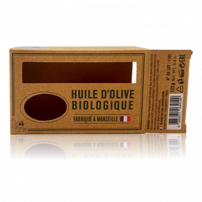 BOITE CARTON 125gINDIVIDUELLESAVON OLIVE