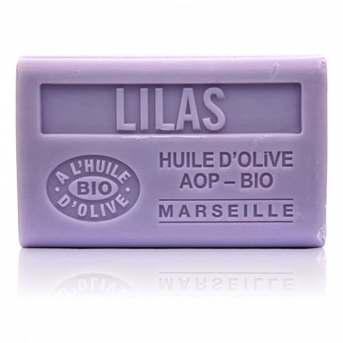 SAVON À L'HUILE D'OLIVE BIO LILAS 