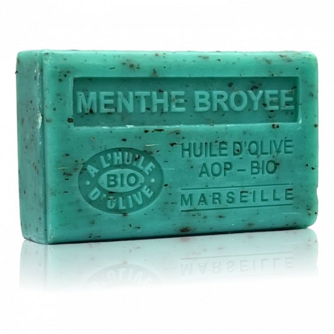 SAVON À L'HUILE D'OLIVE AOP-BIO MENTHE 