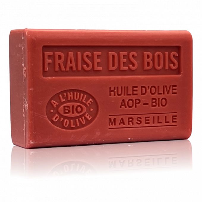 SAVON FRAISE DES BOIS HUILE D'OLIVE BIO 125GR