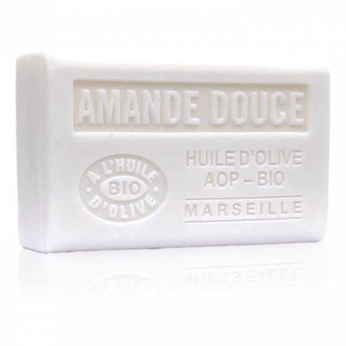 SAVON AMANDE DOUCE HUILE D'OLIVE BIO 125GR