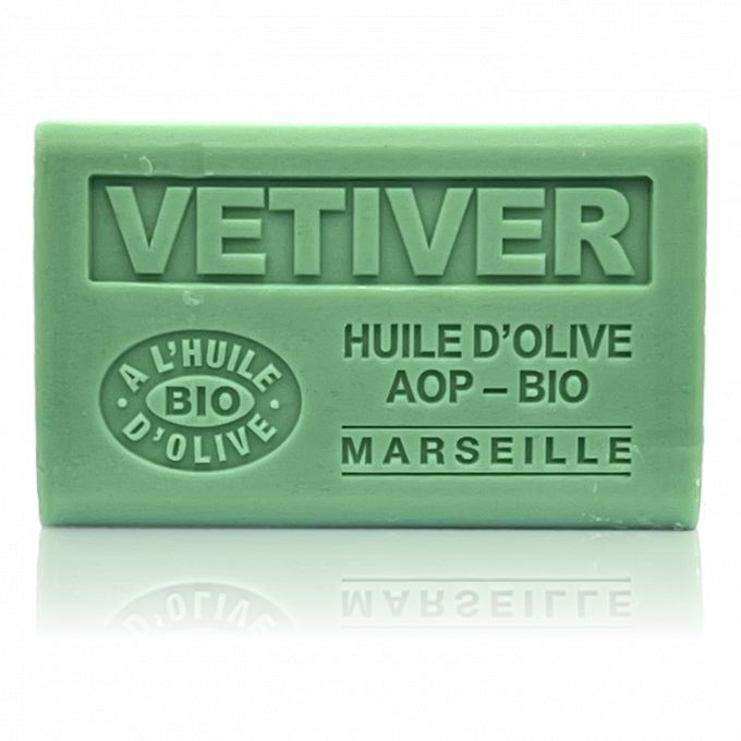 SAVON VETIVER HUILE D'OLIVE BIO 125GR