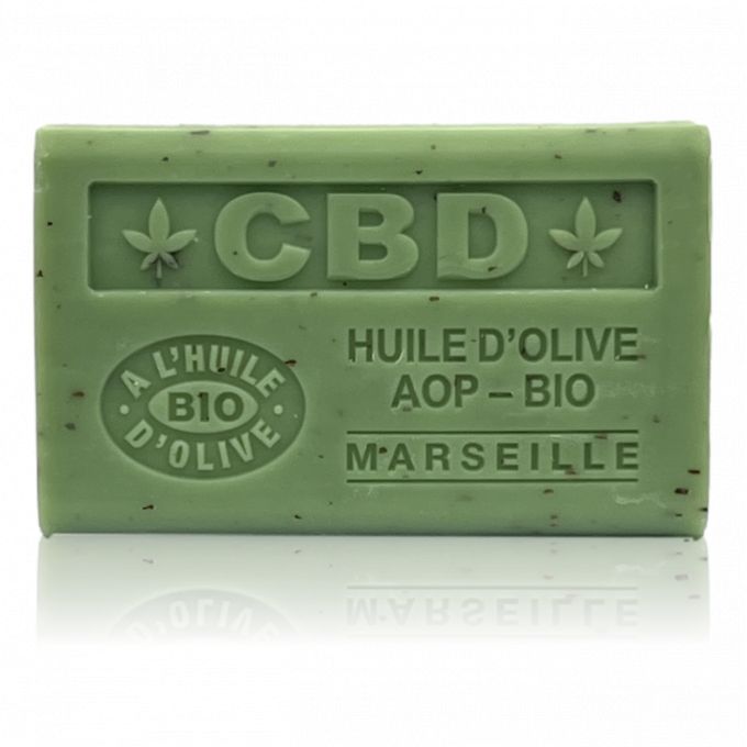 SAVON À L'HUILE D'OLIVE BIO CBD À L'HUILE DE CHANVRE