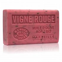 SAVON À L'HUILE D'OLIVE BIO VIGNE ROUGE EXFOLIANT