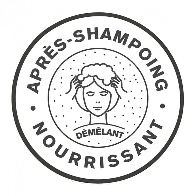 PLV PICTO APRES-SHAMPOING NOURRISSANT - ROND DIAM 10CM