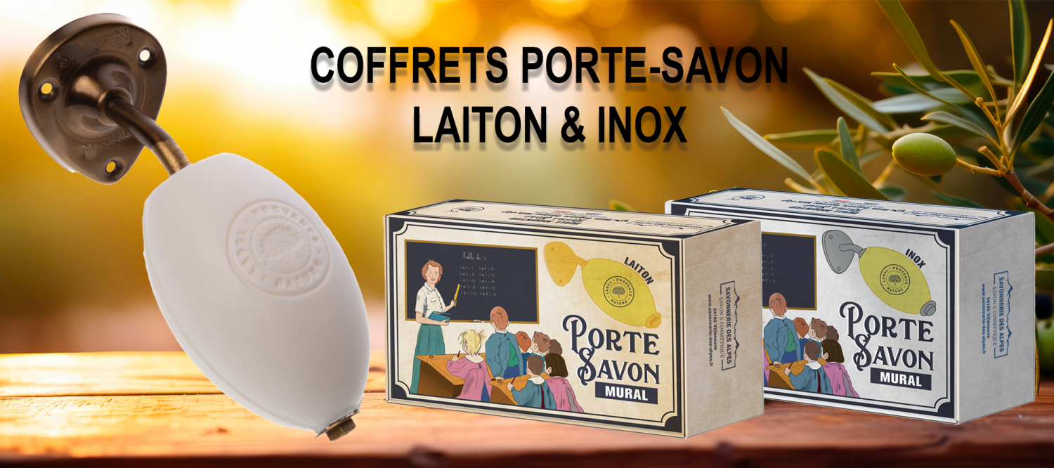 Porte savon rotatif